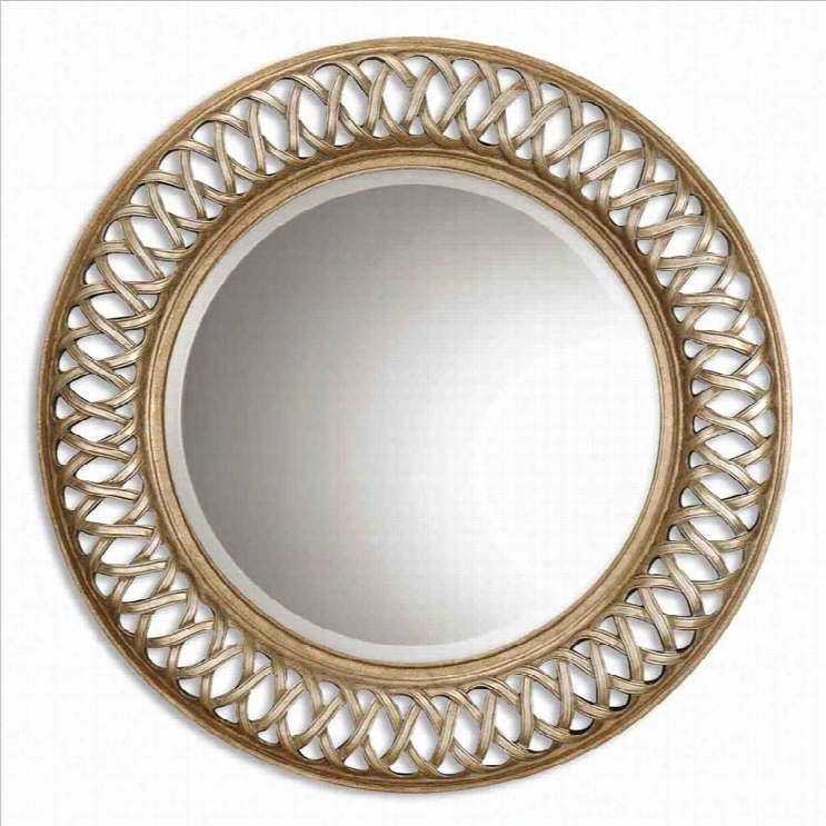 Uttermost Entaiined Mirror In An Tique Silver And Gold