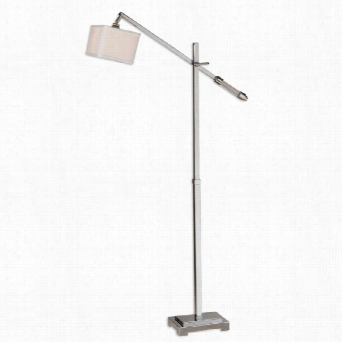 Utttermost Waldron Mdrn Floor Lamp In Chrome Plated Metal