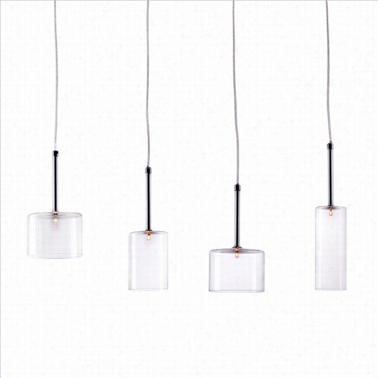 Zuo Rain Ceiling Lamp In Clear