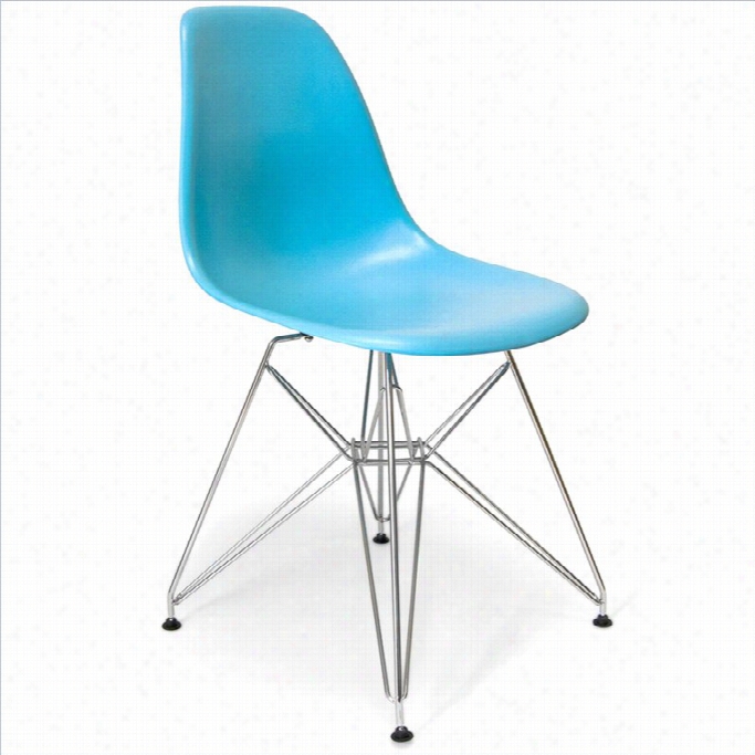 Aeon Furnitrue Paris Dining Chair In Matte Blue (set Of 2)