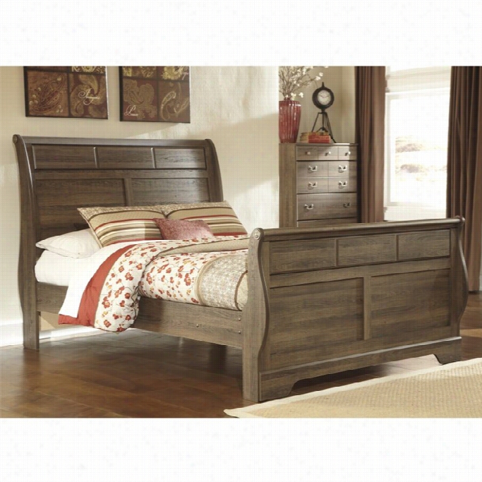 Ashley Allymorewood Queen Sleigh Bed In Brown