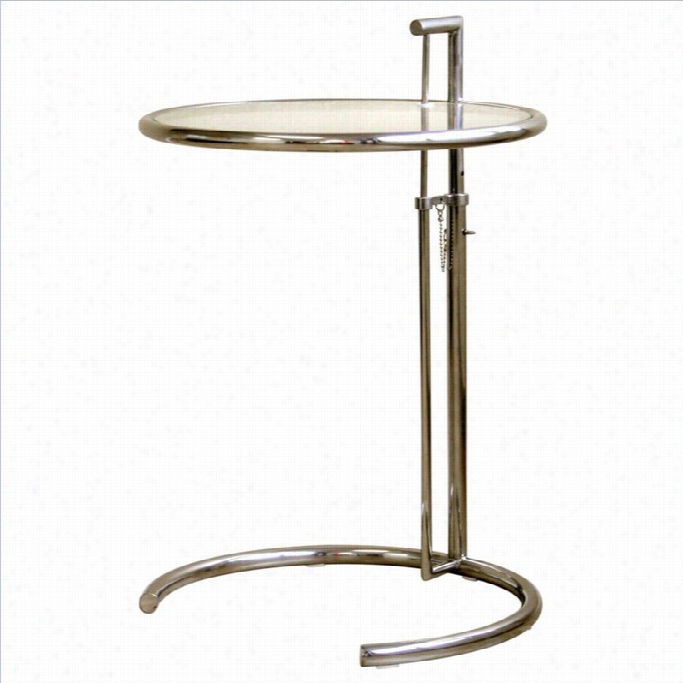 Baxton Studio Eileen End Table In Stainless Steel