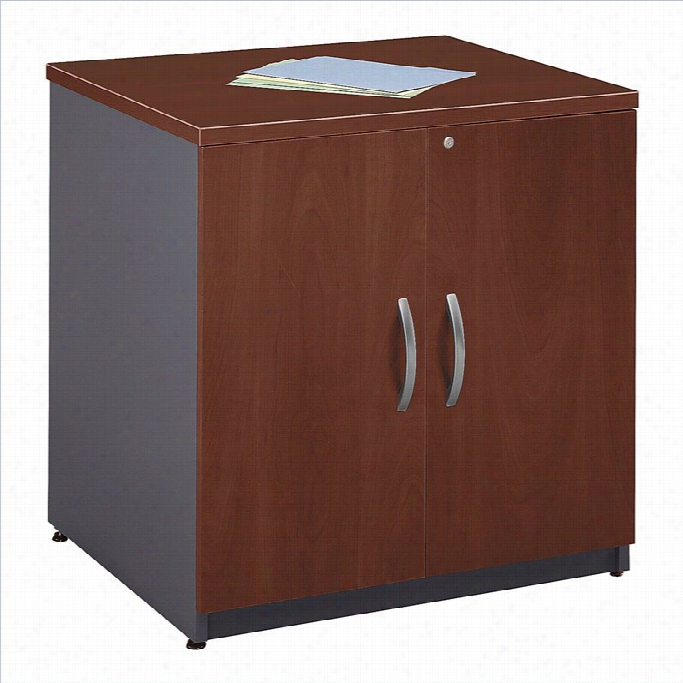 Bush Bbf Series C 30w Storage Caabinet In Hansen Cherry