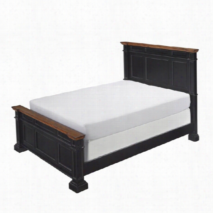 Home Styles Americana Panel Bed In Black-que En