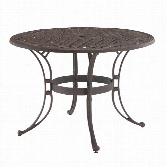 Home Style Biscayne 5 Piece Metal Patio Dining Set In Bronze