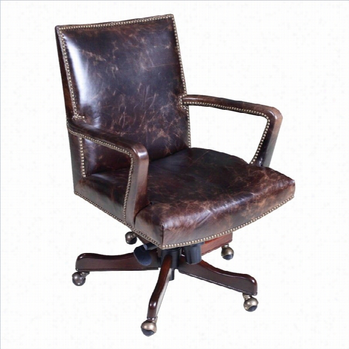 Hooker Equipage Executive Leather Swivel Tilt Office Chair I Imperial Regal