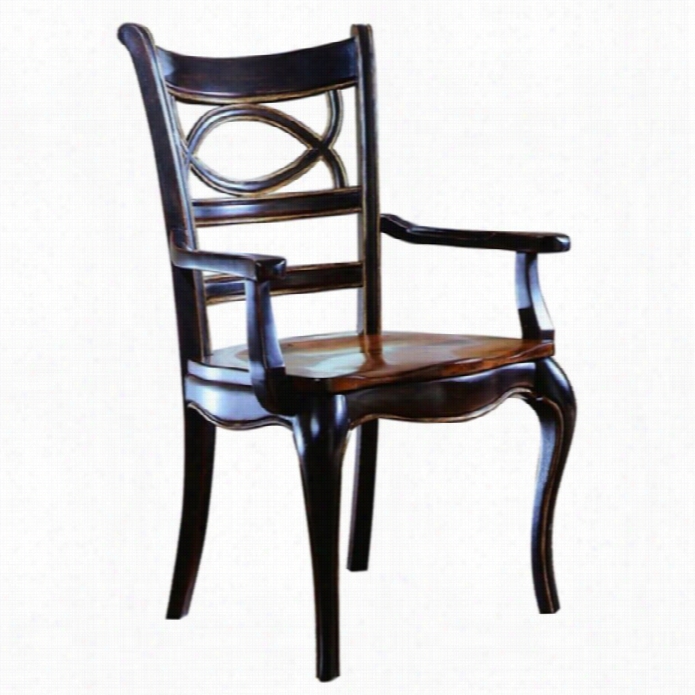 Hooker Furniturre Preston Ridge Oval Abck Arm Dining Chair With Seat