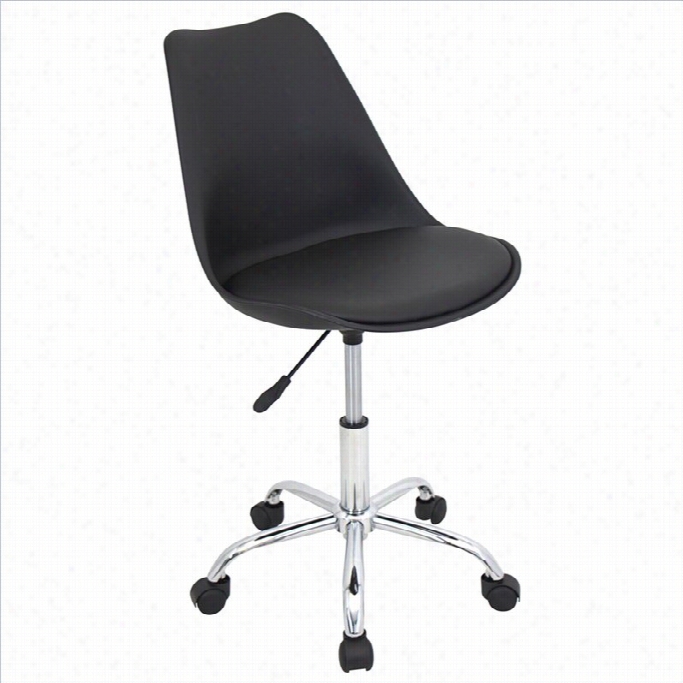 Lumisource Petal Office Chair In Black
