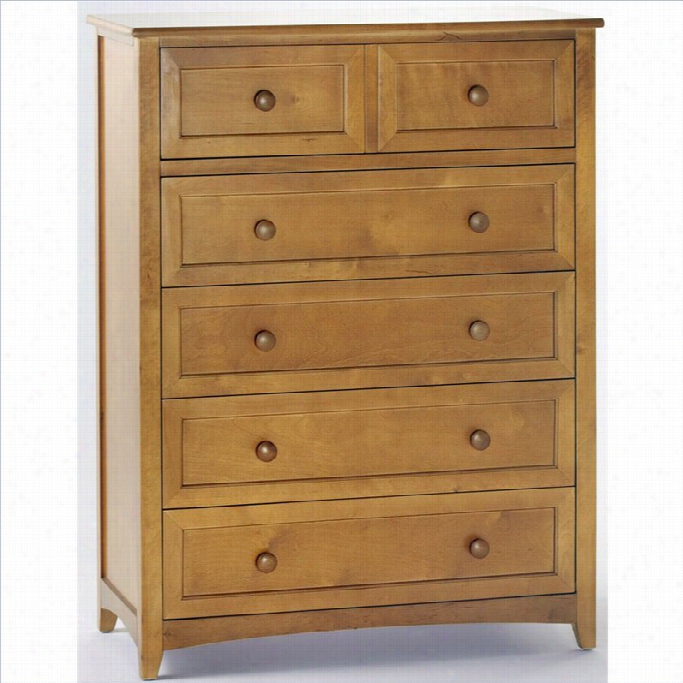 Ne Kkids School House 5  Drawer Chest In Pecan