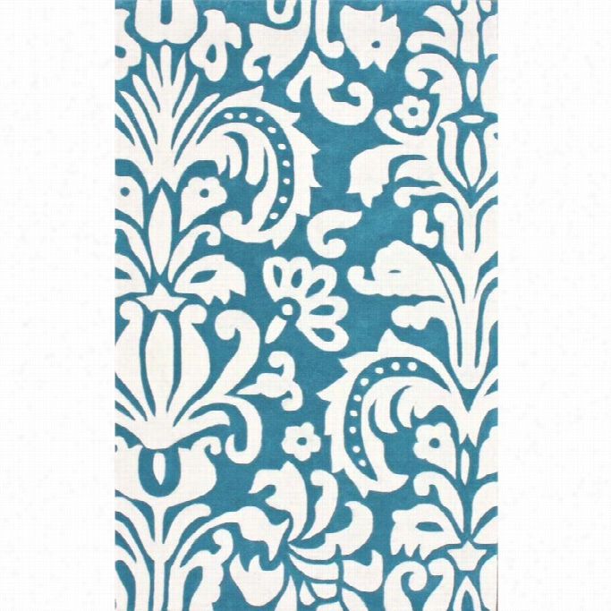 Nuloom 7' 6 X 9' 6hand Tufted Pat Area Rug In Blue