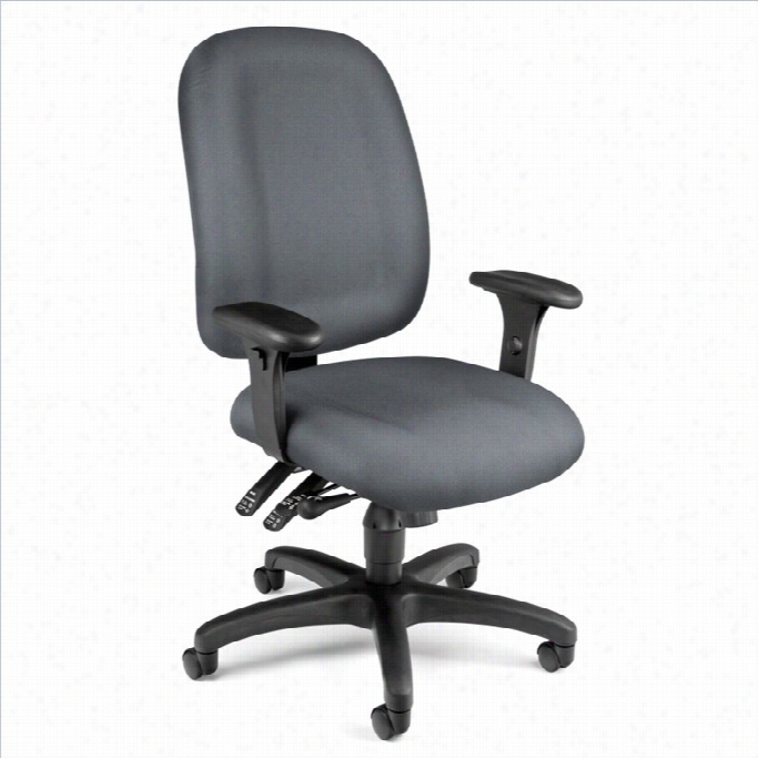 Ofm Ergonomic Task Computer Company Chair In Gray