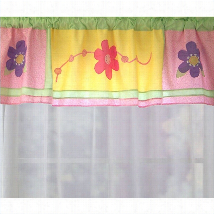 Pem Amercia Sweet Helen Window Valance With Rteendy Flowers Design