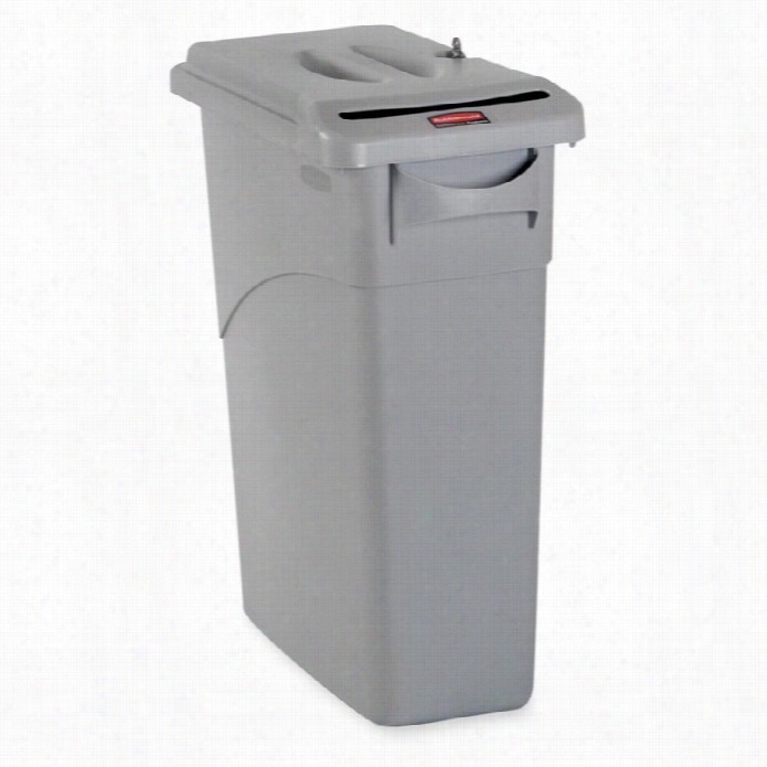 Rubbermaid Slim Jim Confidntial Document Contaainer With Lif