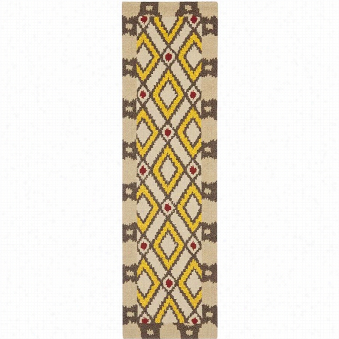 Safavieh Four Seasons Beige Indoor Outdoor Rug - Runner 2'3 X 8'