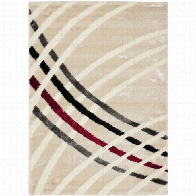 Safavieh Miami Hsag Beige Shag Rug - 6' X 9'