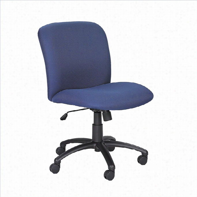 Safco Uber Big And High  Mid Back Task Office Chair In Bllue