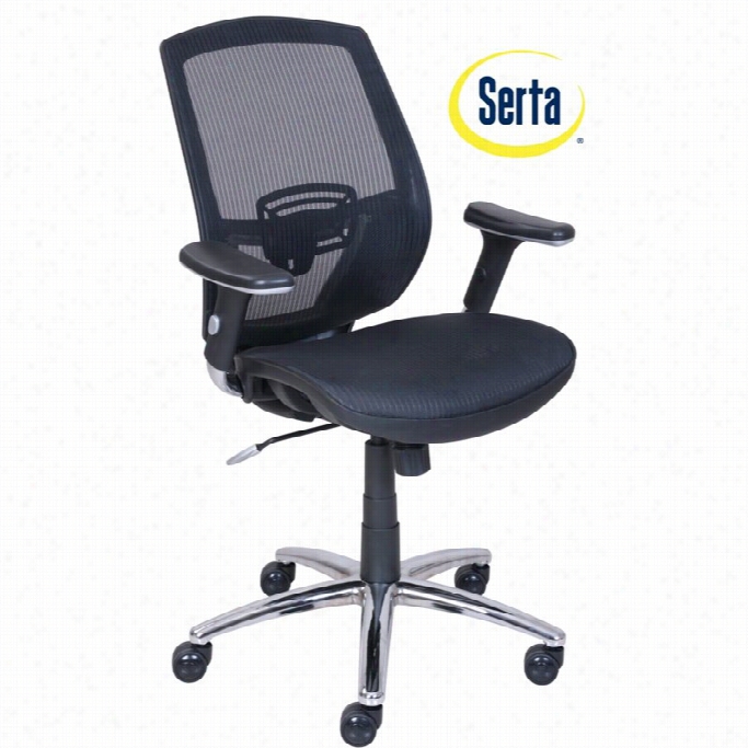 Serta At Home Galaxy Ergonomic Manager Meshoffice Chair In Blackk