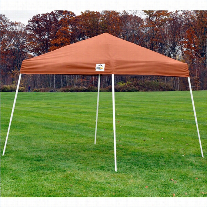 Shelterlogic 10'x10' Slort Pop-up Canopy Slant Leg With Cover In Terracotta