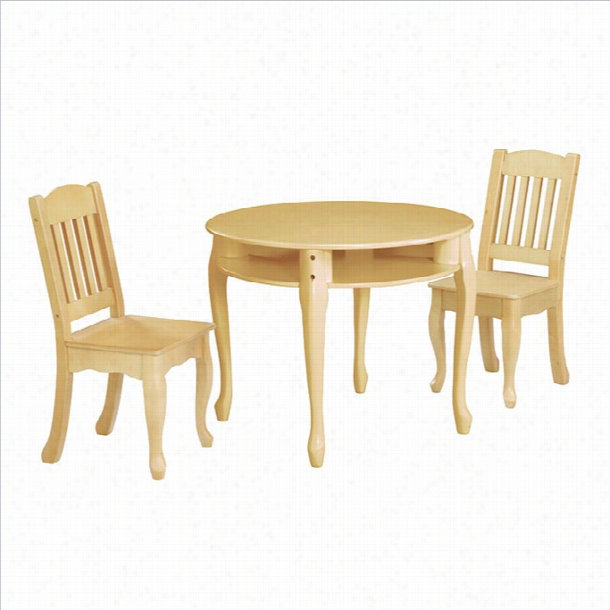 Teamson Kids Windsor Round Tale Nd Se Of 2 Chair In Natural