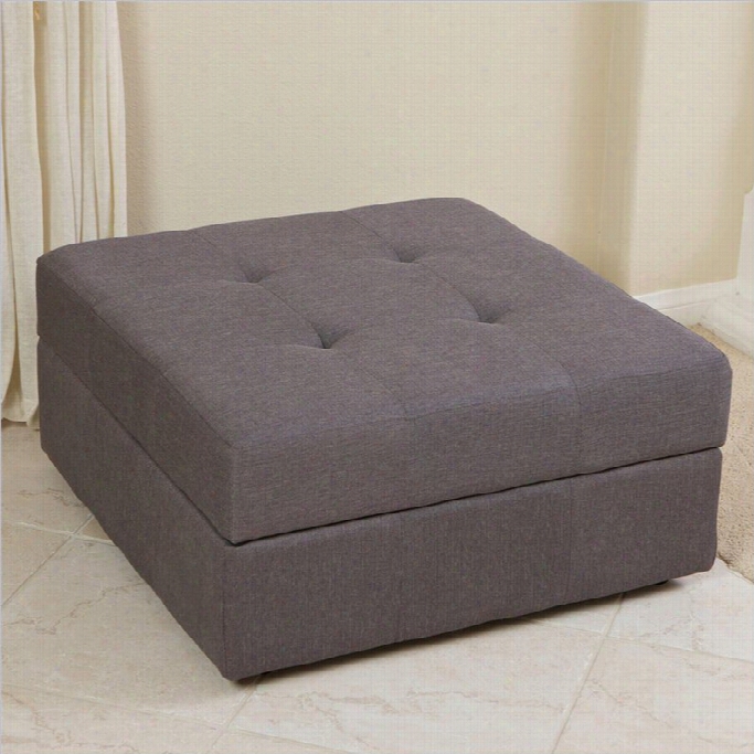 Trent Home Redondo Ottoman In Brown And Grey