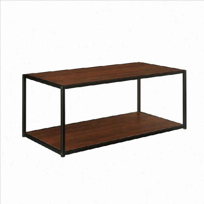 Altra Fufniture Coffee Table With Metal Frame In Cherry