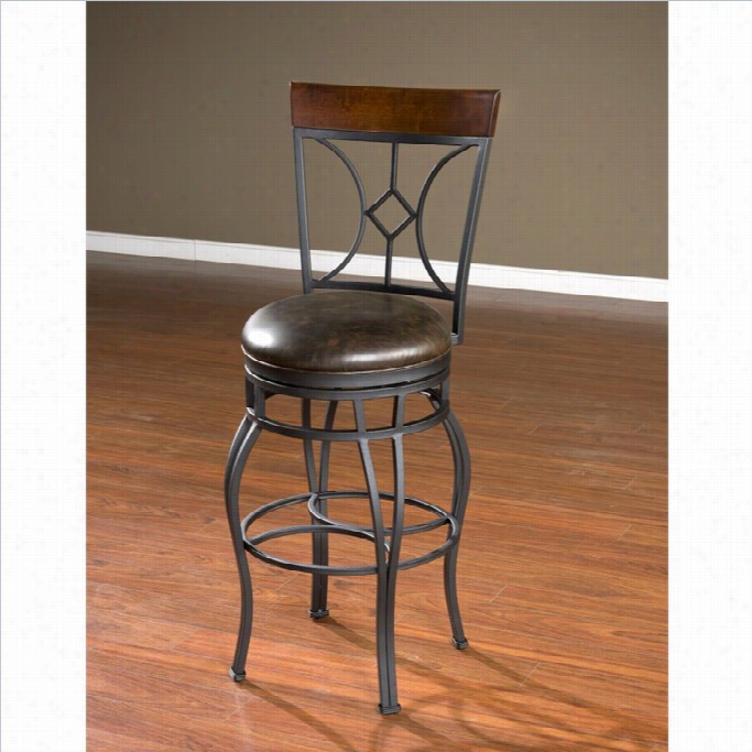 American Hritage Starletta Bar Stool In Graphite-26 Inch