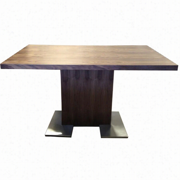 Armen Living Zenith Dining Table In Brown