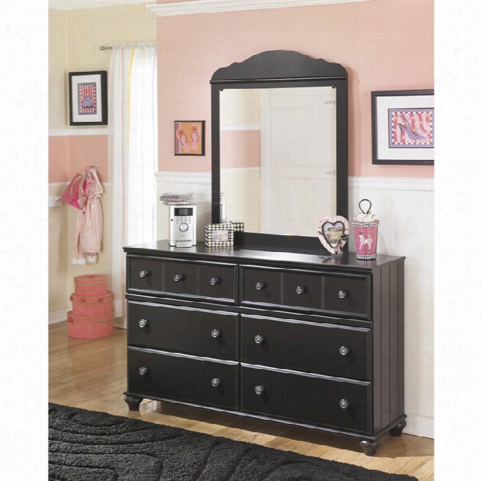 Ashley Jaidyn 2 Piece Wood Dresser Set In Negro