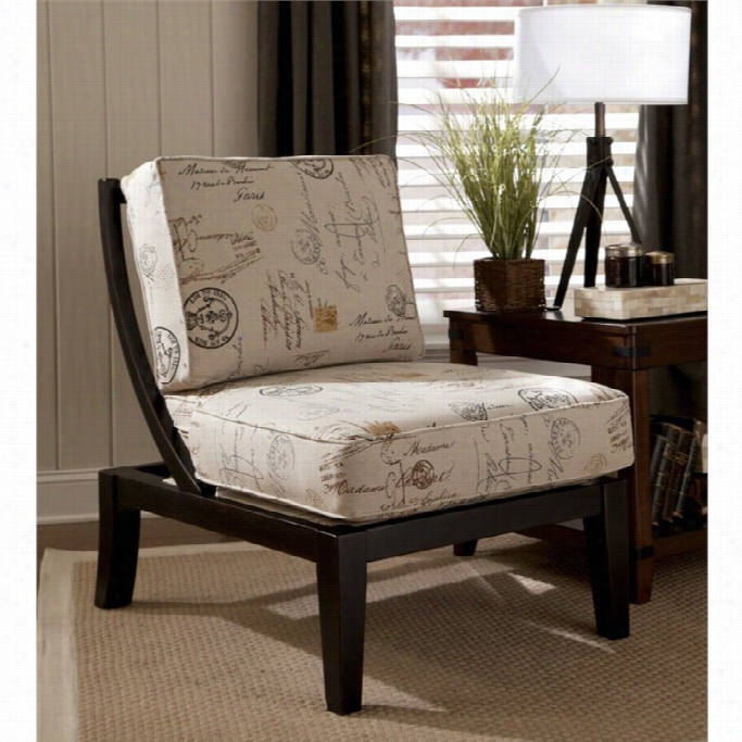 Ashley Kinning Fabric Showood Accent Chair In Charcoal