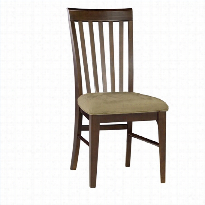 Atlantic Movables Montreal Cappuccino Fabbric Dining Chair (set O F2)-espresso