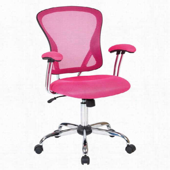 Avenue Sixj Uliana Meesh Move ~ward Office Chair In Pink