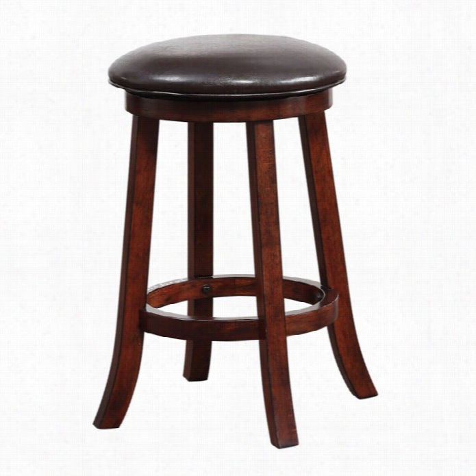 Boraam Lumi 24 Swivel Counter Stool In Hazelnut