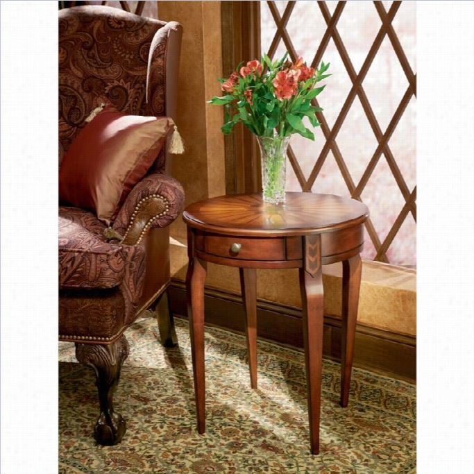 Butler Specialty Plantation Cherry Round Wood End Table