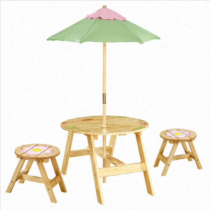 Fantsy Fields Magic Garden Outdoor Table Annd Set Of 2 Chairs