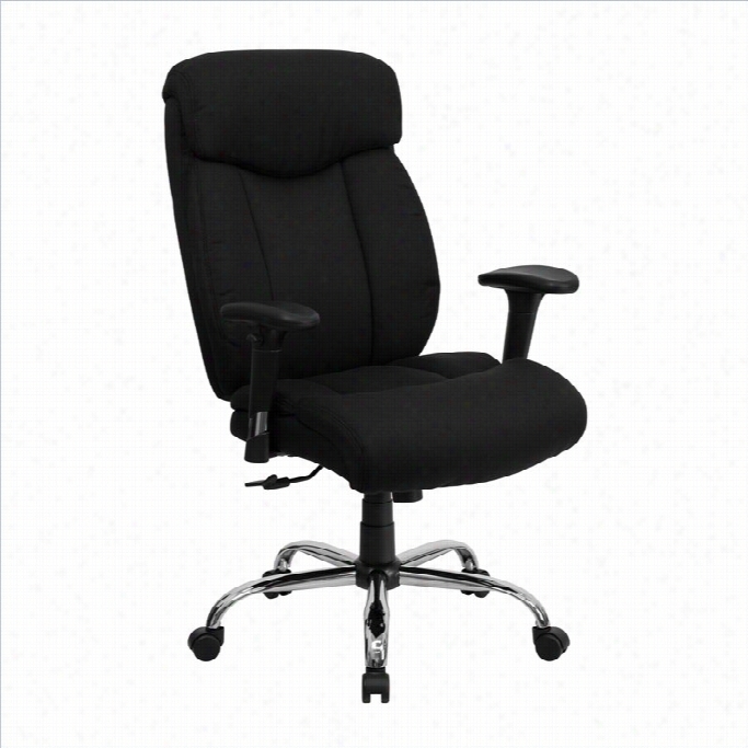 Flash Furniture Hercules Fabric Office  Chairwith Arms In Black