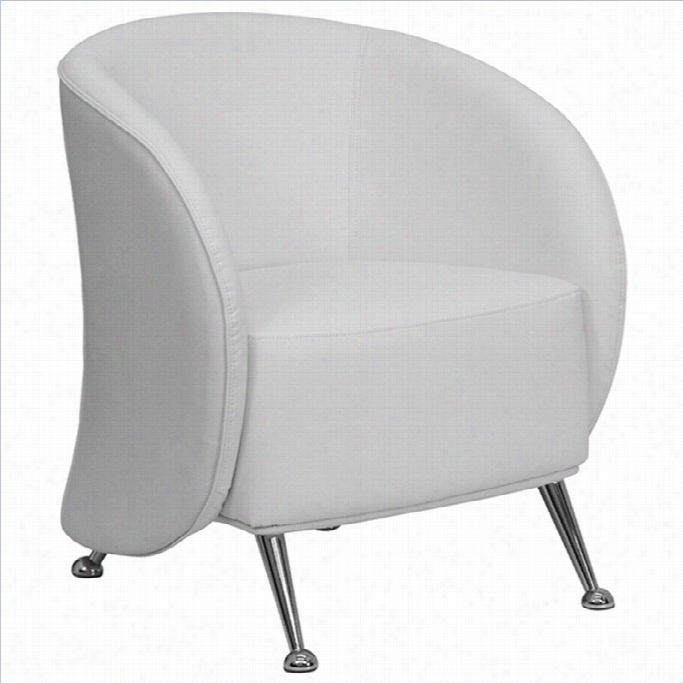 Flash Furniture Hercules Jet Series Receptio N Chair In White
