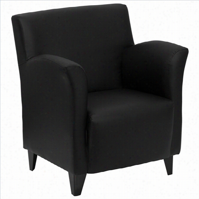 Flash Furniture Hercules Roman Series Reception  Chair In Black