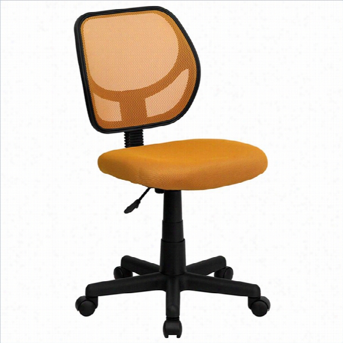 Flash Furnitur E Mid-back Orangge Ensnare Ask And Computer Office Chhair