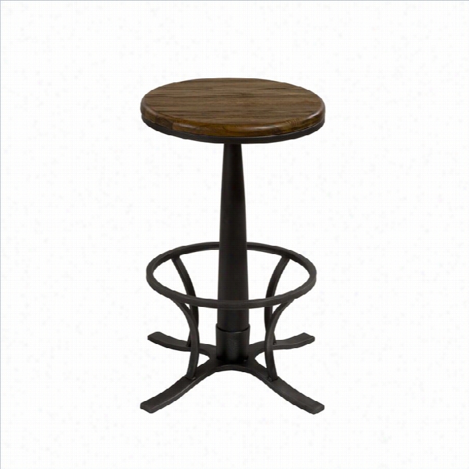 Hillsddale Irvage Backless Swivel Bar Stool In Steelgray-26 Counte Rheight Stool