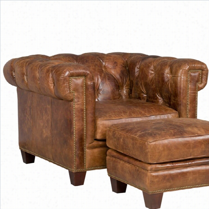Hooker Furnituree Seven Seas Stationary Leather Chair In Malawi T0nga