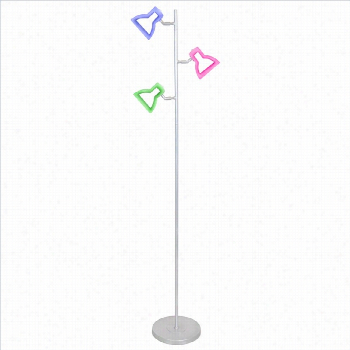 Lumsource 2d Led Tree Floor Lamp In Multicolor