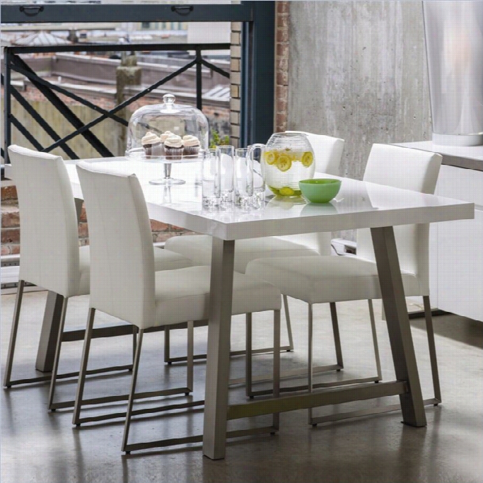 Mobital Tate Dining Chair In White