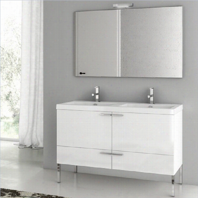 Nameek's Acf 47 New Space Standing Bathroom Vanity Set In Glossy White