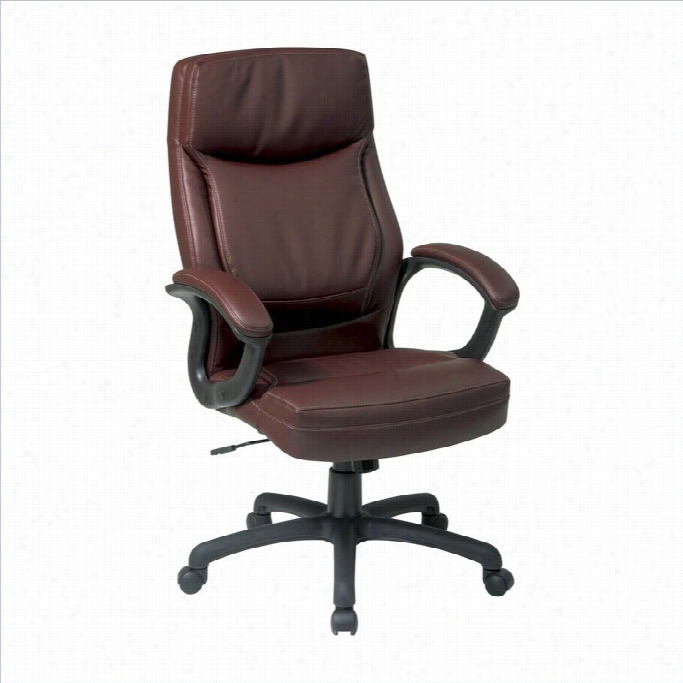 Office Star Executive  Igh Back Mocha Eco Leather Office Seat Of Justice