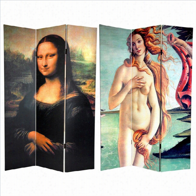 Oriental Mona Lisa And Botticelli Ropm Divider