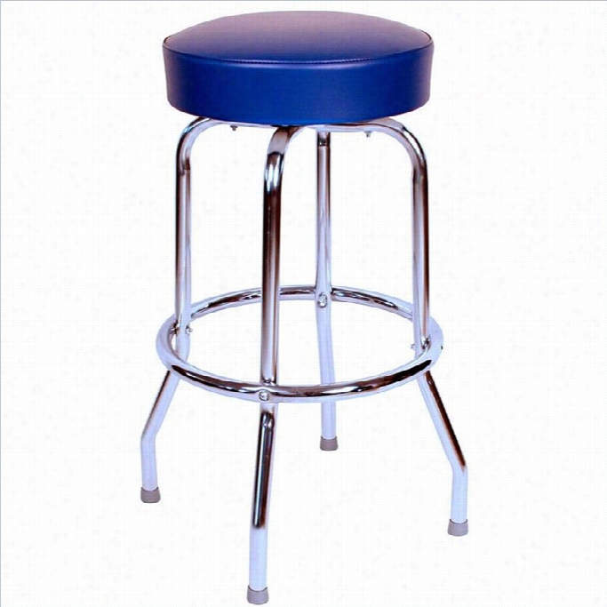 Richardson Seating Retro 150s Backless Swivel Barstool In Blue-24