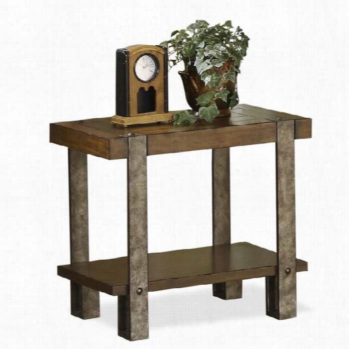 Riverside Furniture Sierra Chairsiide Table In Landmark Worn Oak