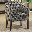 Coaster Club Barrel Chair in Chenille Geometric Print