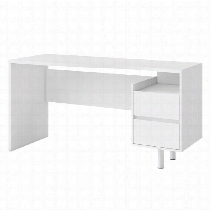 Tvilum Whitman Plus Wallace Desk In White