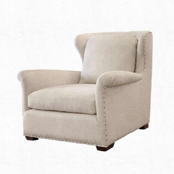 Universal Furniture Harbor Upholstered Arm Chair In Linen